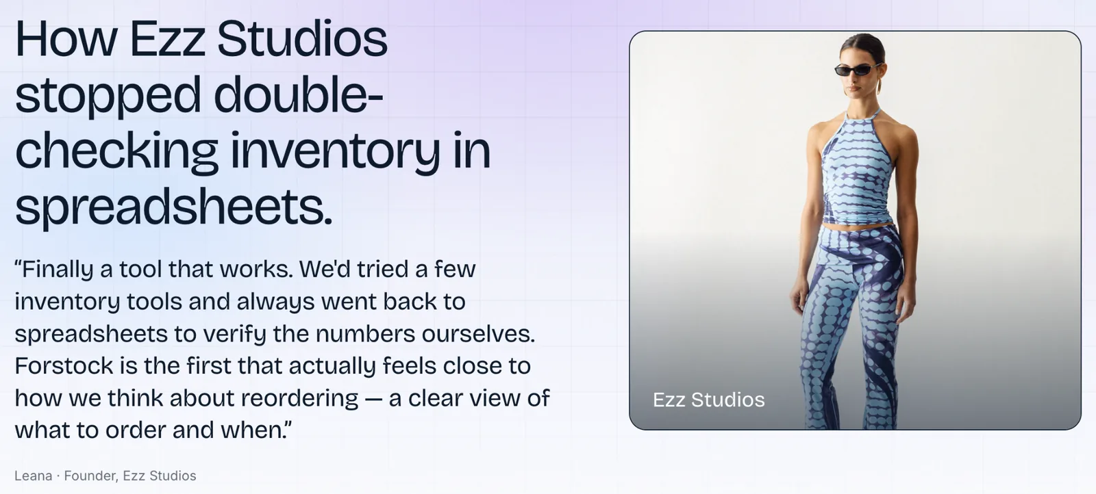 Ezz Studios case study: how the Paris fashion brand stopped double-checking inventory in spreadsheets