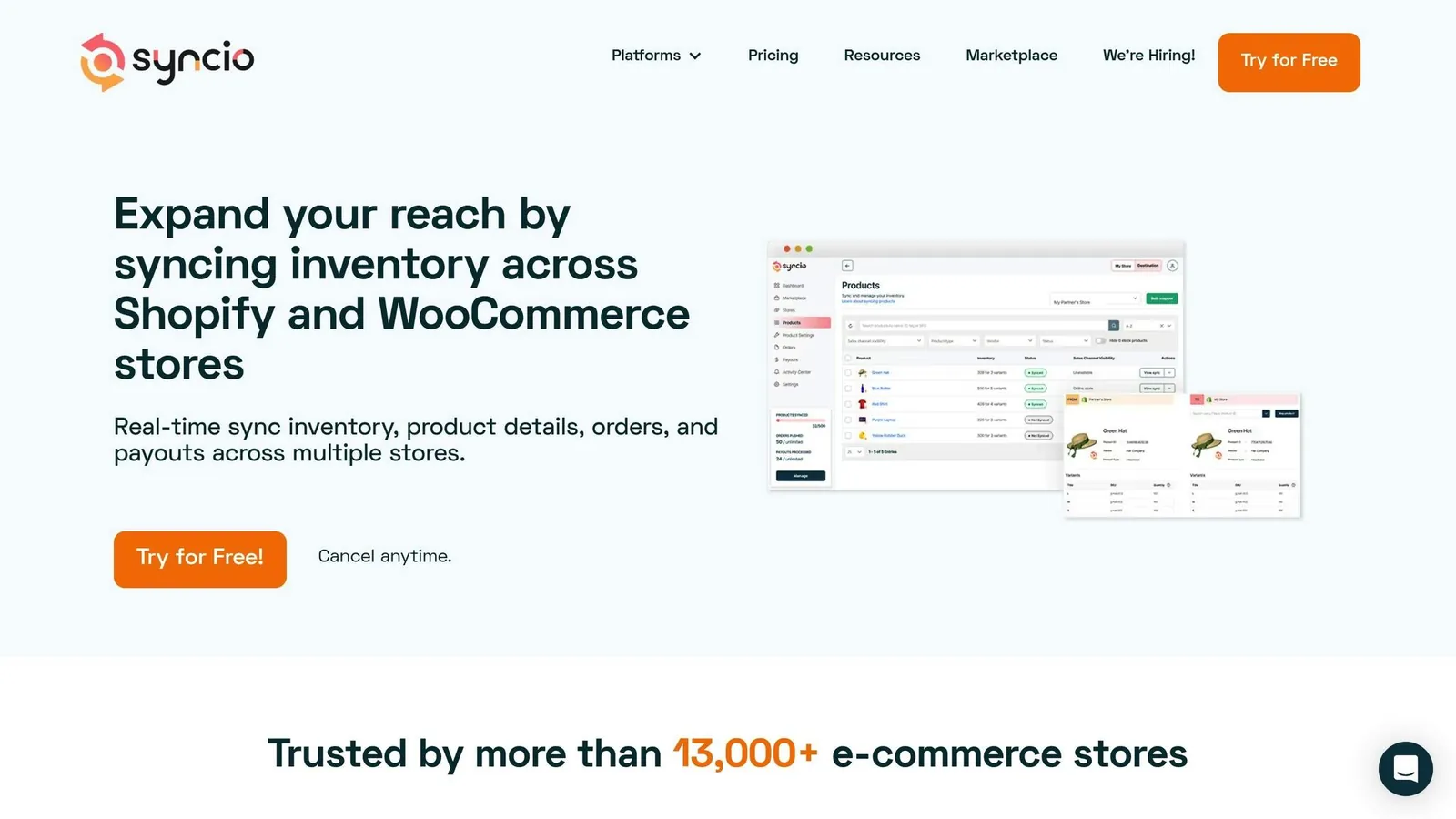 Syncio Multi-Store Sync